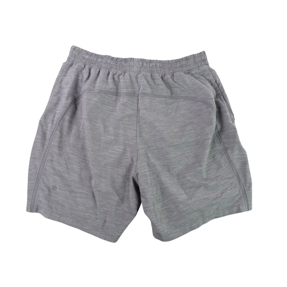 Lululemon Athletic Shorts Men Large Gray Heathered Pace Breaker 7 Inch Inseam
